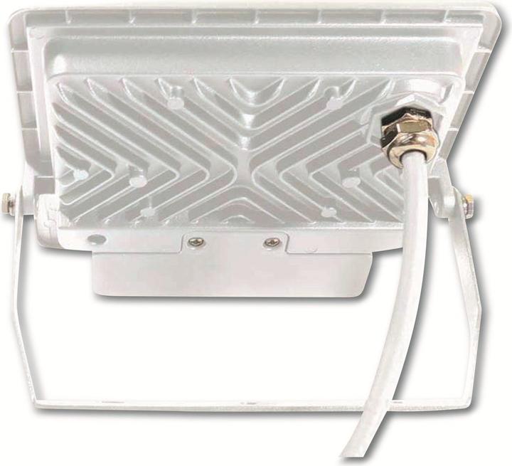 Produktbild V-TAC VT158S1 50W LED PIR Sensor Flutlicht SAMSUNG Chip Weisser Körper 4000K 1M Kabel (4000 lm)