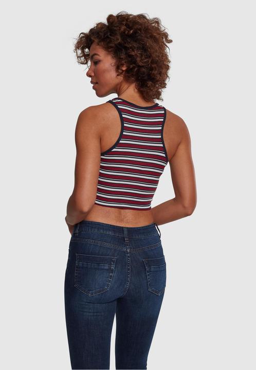 Actual product image Urban Classics Ladies Rib Stripe Cropped Top (L)