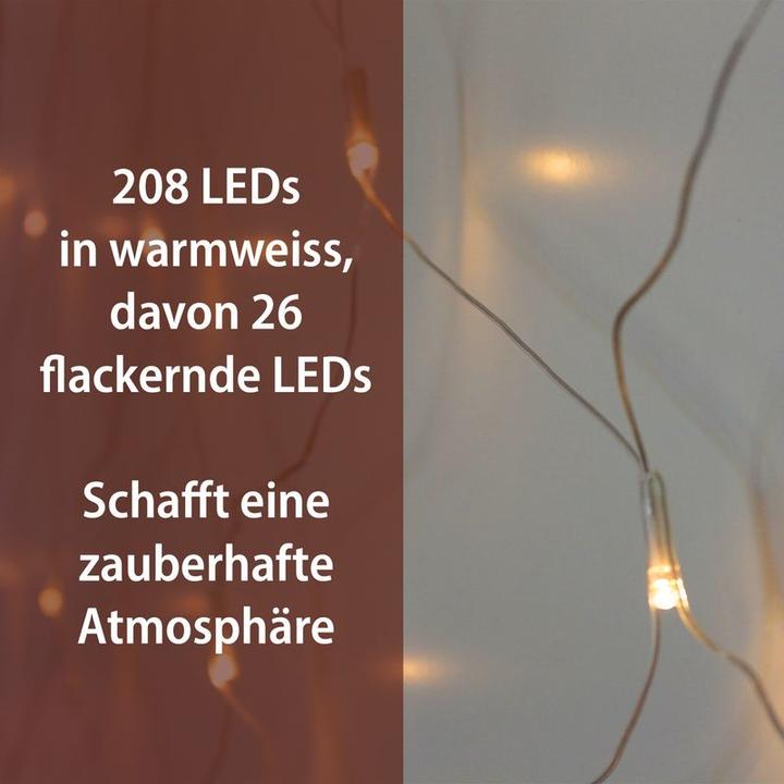 Immagine prodotto Hermex Rete luminosa Catena luminosa Tenda luminosa Ghirlanda di Natale LED (3 m)