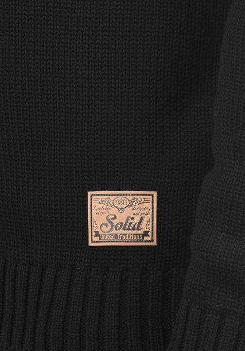 Actual product image Solid Petro Men's Jumper Chunky Knit Pullover Troyer With Zipper (M)