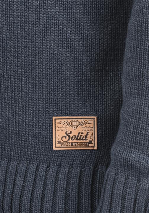 Image du produit Solid Poul Cardigan Gilet Veste En Grosse Maille Pour Homme Avec Col Droit (M)