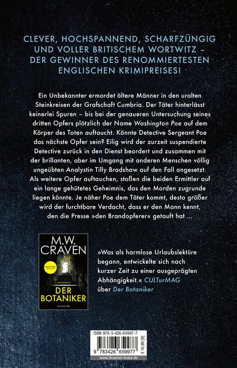 Produktbild Der Zögling (Deutsch, M. W. Craven, Sabine Schilasky, Marie-Luise Bezzenberger, 2024)