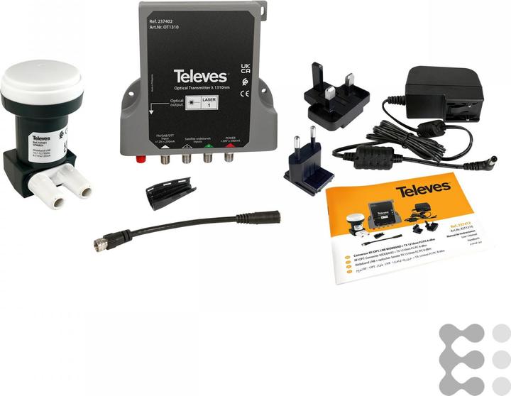 Produktbild Televes KLT1310 Kit Wideband-LNB/Optischer Sender (Single LNB)