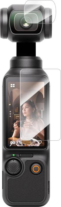 Telesin Tempered glass film for Osmo Pocket 3( lens film 2pcs,screen protector film 2pcs) (DJI Osmo Pocket 3)