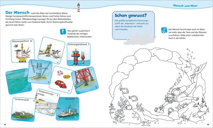 Produktbild Tessloff WAS IST WAS Junior Mitmach-Heft Meer (Deutsch, Ida Wenzel, 2018)