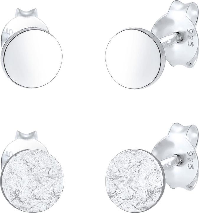 Produktbild Elli Basic Ohrstecker, Geo, Kreis, Organic (925er Sterling Silber)