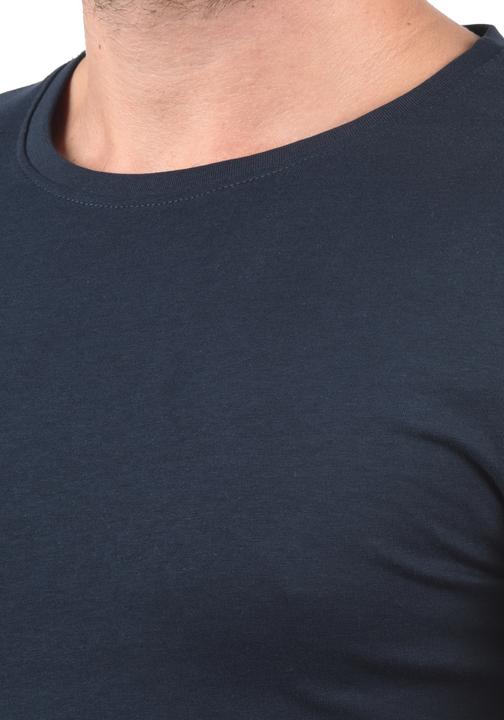 Image du produit Solid Basal T-Shirt Basique À Manches Longues Multipack Pour Homme Avec Encolure Rond 100% Coton (XL)