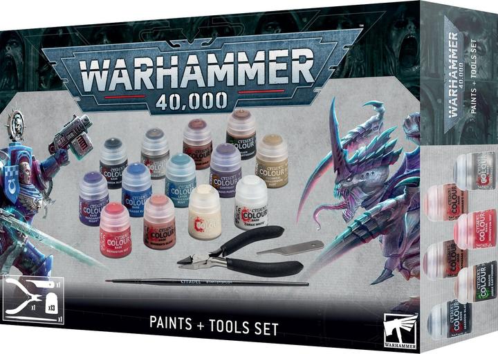 Image du produit Games Workshop Warhammer 40k - Citadel Paint & Tools Set