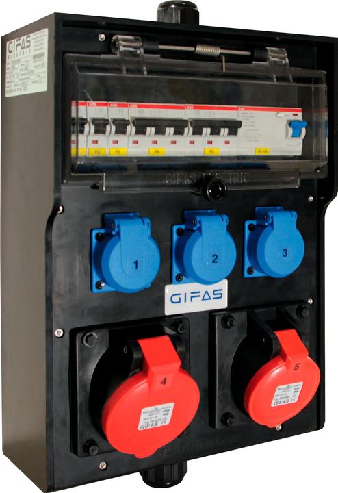 Gifas Electric Vollgummi-Wandverteiler (3 x, CEE 7/5)