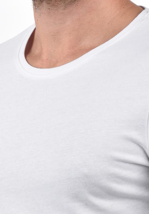 Actual product image Solid Basal Men's Long Sleeve T-Shirt Top Basic With Crew Neck Made Of 100% Cotton (XXL)
