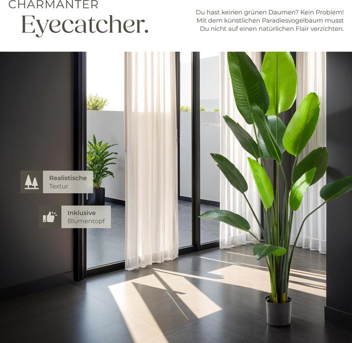 Image du produit tectake Arbre de paradis artificiel Tropic,naturellement fidèle (180 cm)