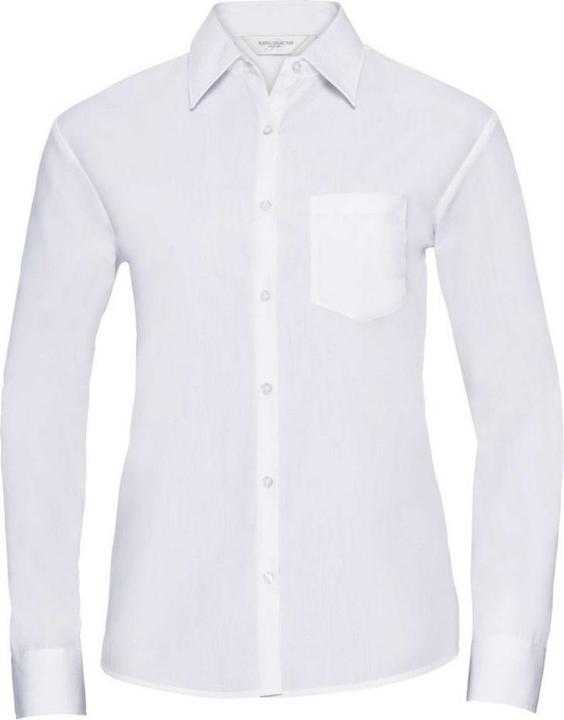 Actual product image Russell Womens/Ladies Poplin Easy-Care Long-Sleeved Formal Shirt (XXL)