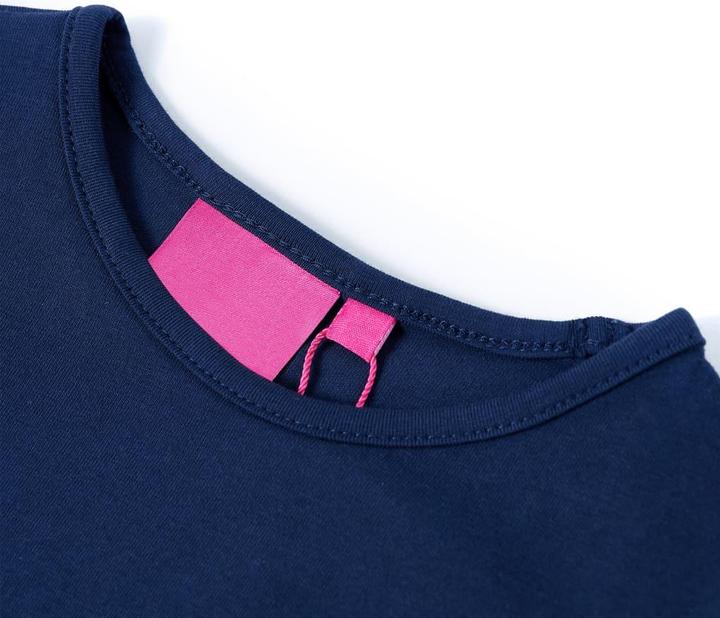 Produktbild VidaXL Kinder-Langarmshirt Marineblau 92,Material: 95 % Baumwolle (92)