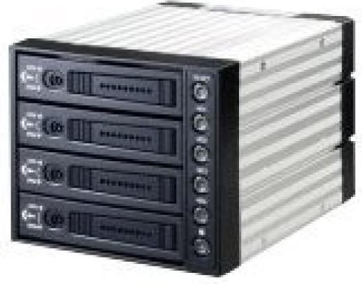 Joujye ST-3141SS, 4 in 3 Hotswap Backplane, black, S-ATA