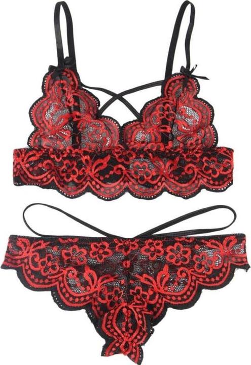 Image du produit Subblime Ensemble Deux Pièces Haut Dentelle Et Culotte S/M (S)