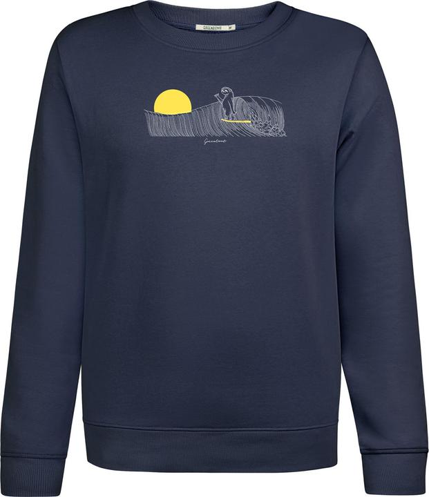 Actual product image Greenbomb Women's Animal Sloth Waves Canty Pullover (XS)