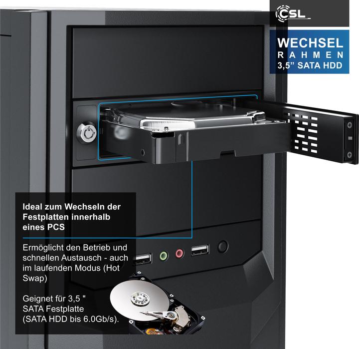Actual product image CSL 3.5" to 5.25" interchangeable frame