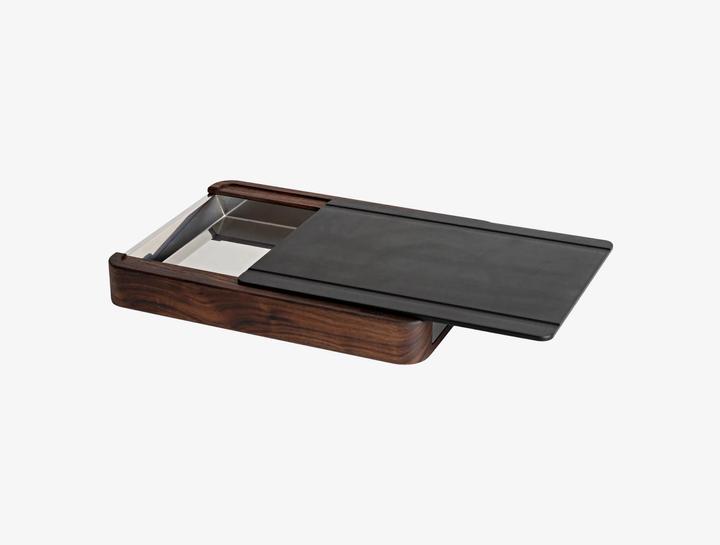 Actual product image Marcato Cutting Board with Drawer dark brown