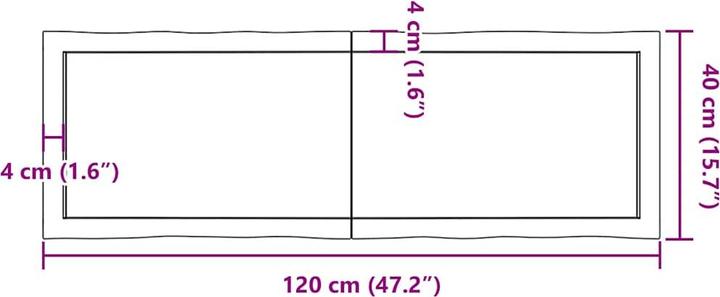 Produktbild VidaXL Nili (120 x 40 x 6 cm)