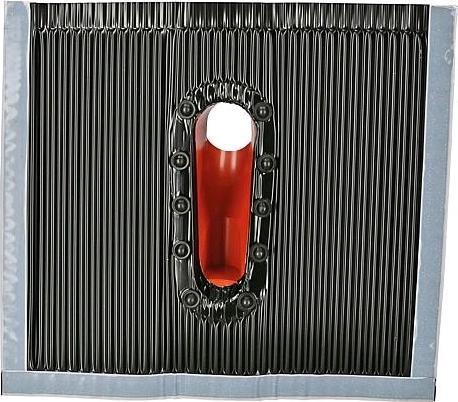 Image du produit A.S. Sat Tuile en aluminium 50x45cm rouge avec entrée de câble (Divers)