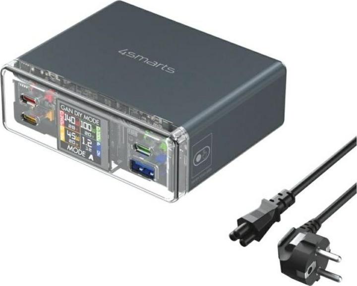 Actual product image 4smarts Stacja ładująca Lucid 300W z trybem DIY szary (300 W)