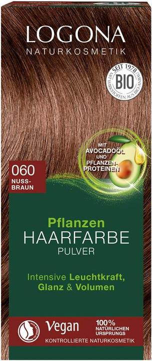 Logona Pflegende Pflanzen-Haarfarbe Pulver Bernsteinbraun (060)