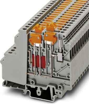 Phoenix Contact Bloc de jonction de passage UDMTK 5-TWIN-P/P Gris 50 pcs.