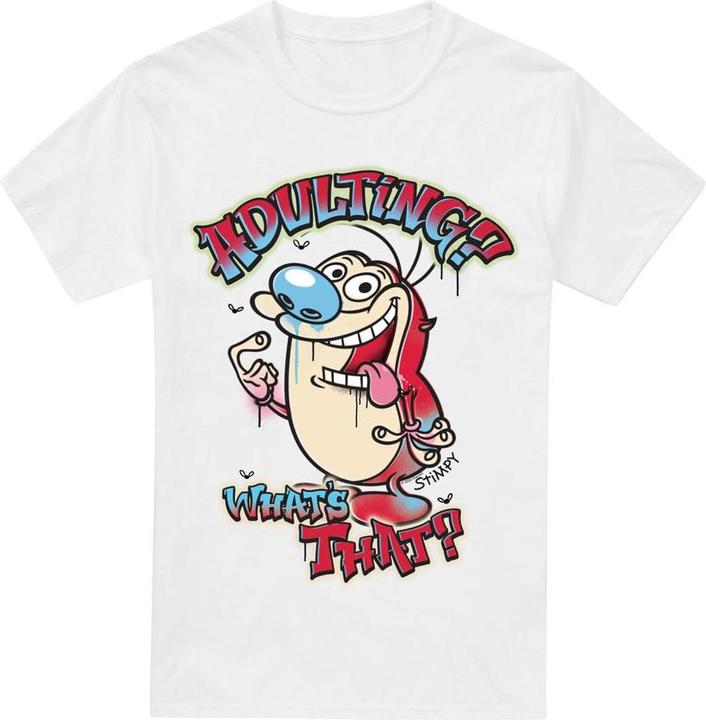 Image du produit Ren & Stimpy - T-shirt ADULTING WHATS THAT? - Homme (XL)