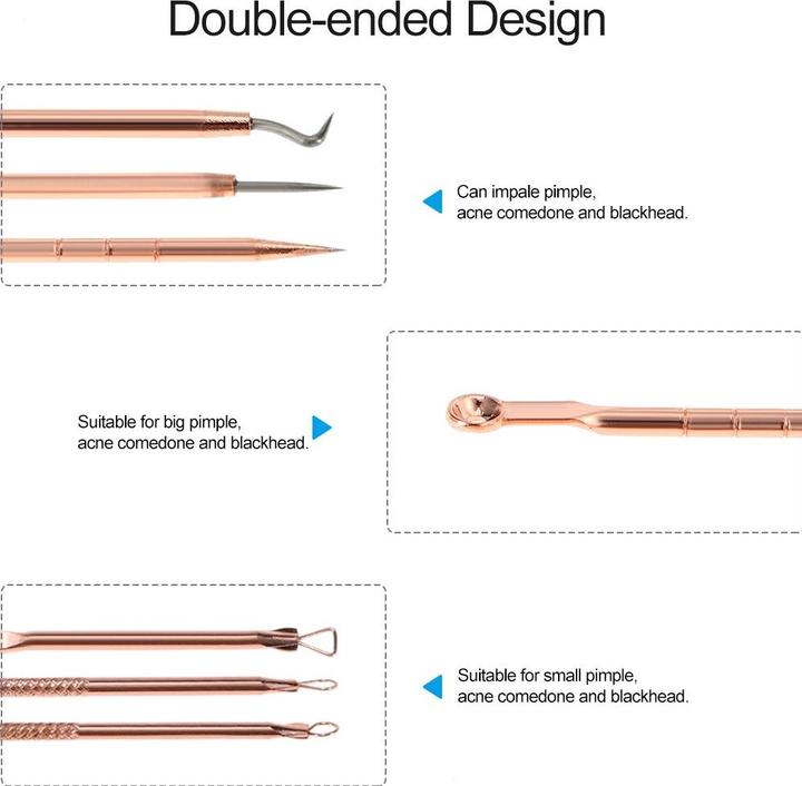 Image du produit JTI Traitement de l'acné et soins de la peau - Kit d'outils 2 en 1, 4 pièces