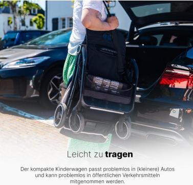 Productafbeelding Hamilton by yoop Kinderwagen S1 Plus Schwarz - Leichtgewicht Buggy - MagicFold™ Technology