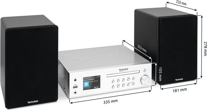Produktbild TechniSat DigitRadio 760 CD IR (Bluetooth, CD Player, 2x 70 W)