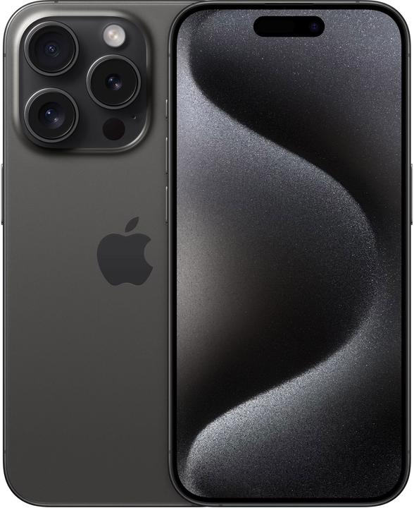 Apple iPhone 15 Pro (128 GB, Black Titanium, 6.10", SIM + eSIM, 48 Mpx, 5G)