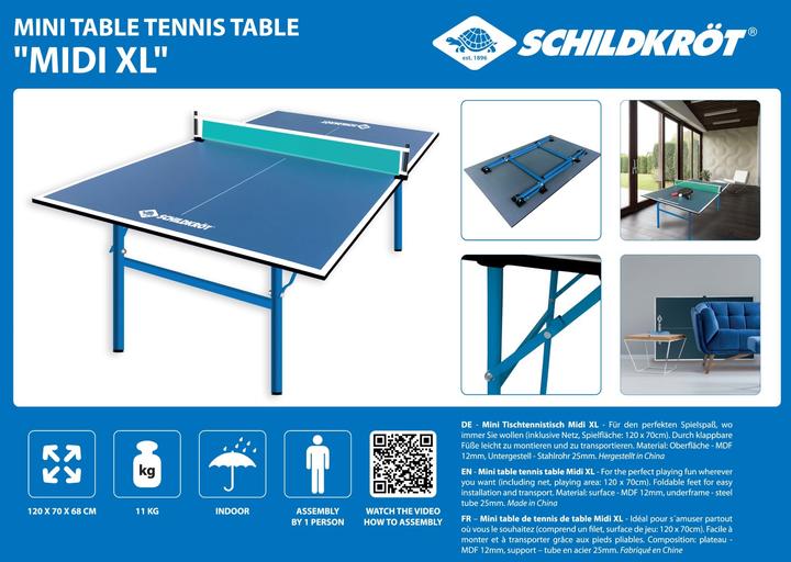 Image du produit Schildkröt Mini table "Midi XL