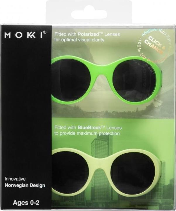 Mokki Kinder Sonnenbrille grün 0-2 years click & change