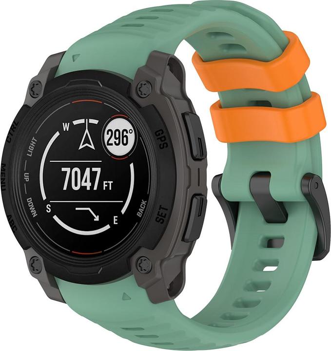 Produktbild Techsuit - Watchband 22mm (W076) - Garmin Instinct E 40mm - Mint Green (Polycarbonat, Silicon)