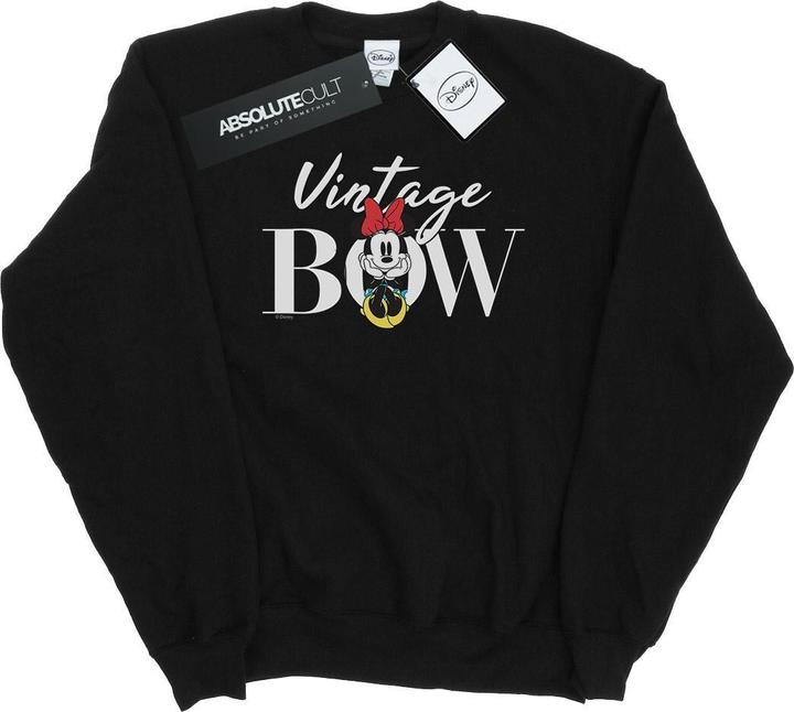 Actual product image Disney Womens/Ladies Minnie Mouse Vintage Bow Sweatshirt (XXL)