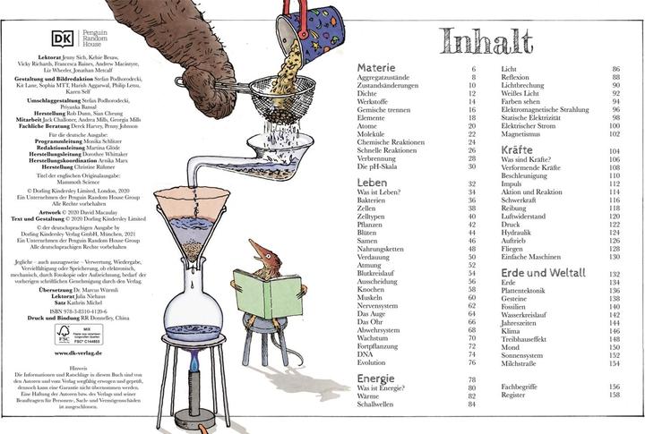 Produktbild Das Mammut-Buch Naturwissenschaften (Deutsch, David Macaulay, 2021)