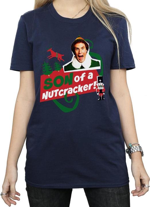 Immagine prodotto Elf Son Of A Nutcracker Boyfriend Fit Maglietta Ampia Donna (M)