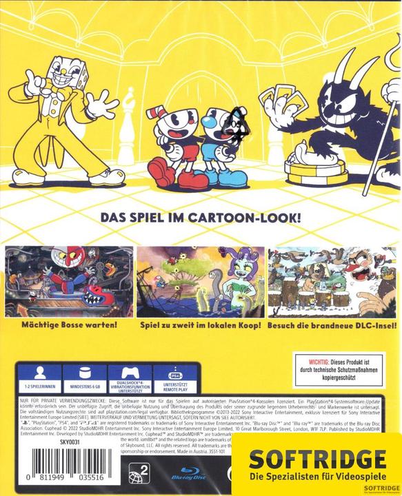 Immagine prodotto Studio MDHR Cuphead (PS4, EN)