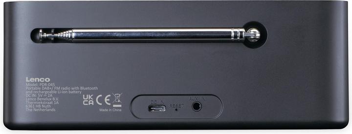 Actual product image Lenco PDR-045BK (DAB+, FM, Bluetooth)