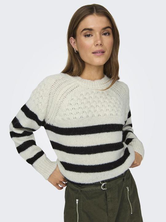 Produktbild Only ONLBILLIE LIFE LS STRIPE O-NECK EX KNT Strickpullover (M)