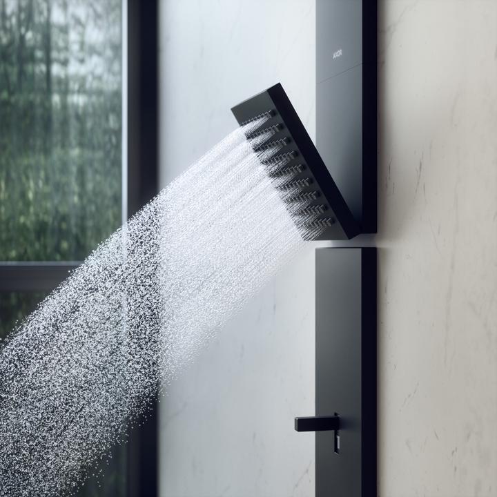 Image du produit hansgrohe AXOR ShowerComposition Panneau de douche, avec thermostat, douche de tête 110/220, douche