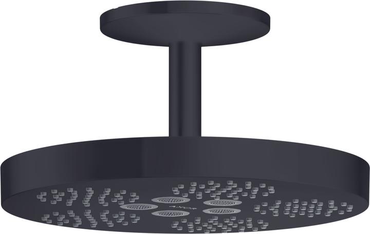 Axor Overhead shower 280 1jet ONE with ceiling connection matt black (1 Beam types, 12.20 l/min)