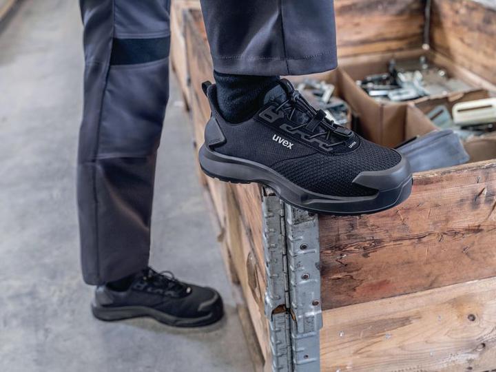 Produktbild Uvex Safety uvex 1 x-craft Halbschuhe S1 PL 68002 schwarz Weite 11 Grösse 48 (S1P, 48)