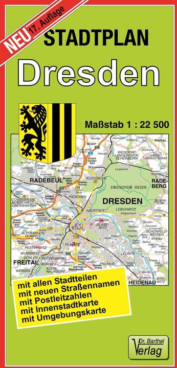 Immagine prodotto Mappa della città Dresda 1 : 22 500