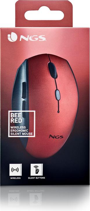 Produktbild NGS Souris Sans Fil Bee (Rouge) (Kabellos)