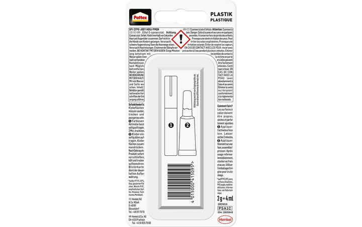 Image du produit Pattex Plastix (2 g, 4 ml)