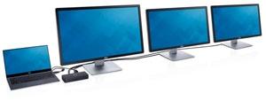 Actual product image Dell D3100 (Docking port (proprietary), 4 Ports)