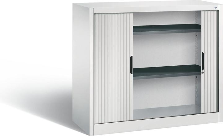 Image du produit C+P Armoire à rideau avec store horizontal (120 x 42 x 103 cm)