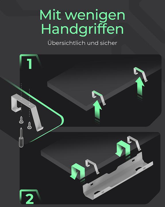 Produktbild Icy Box Kabelmanagementwanne (Kabeldurchlass, 61 cm)